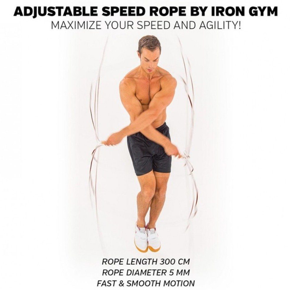 Luna24 simply great ideas... Springseil Original Iron Gym Adjustable Speed Rope, Sprungseil