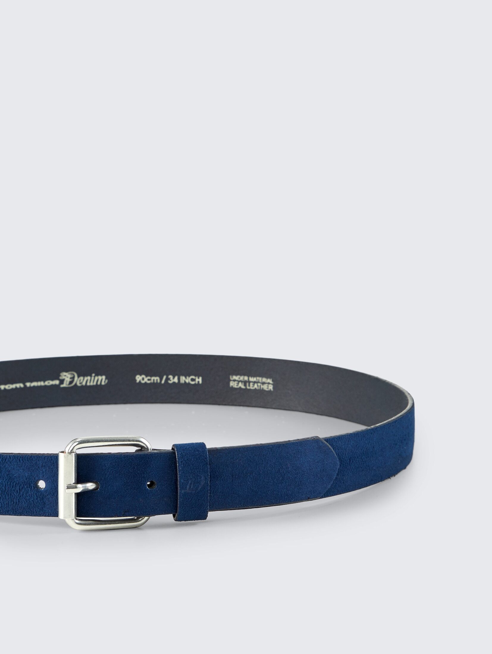TOM TAILOR Denim Ledergürtel Belts TTDOLLY Velourledergürtel mit eckiger Do günstig online kaufen