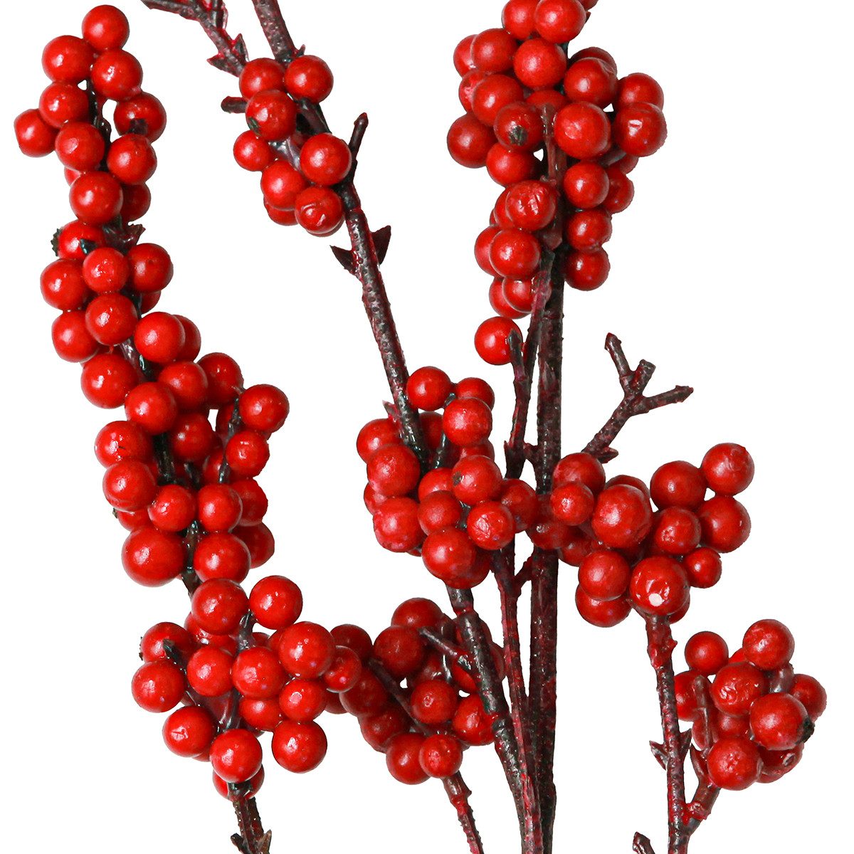 Künstliche Zimmerpflanze Roter Beerenzweig 115cm künstlich günstig online kaufen