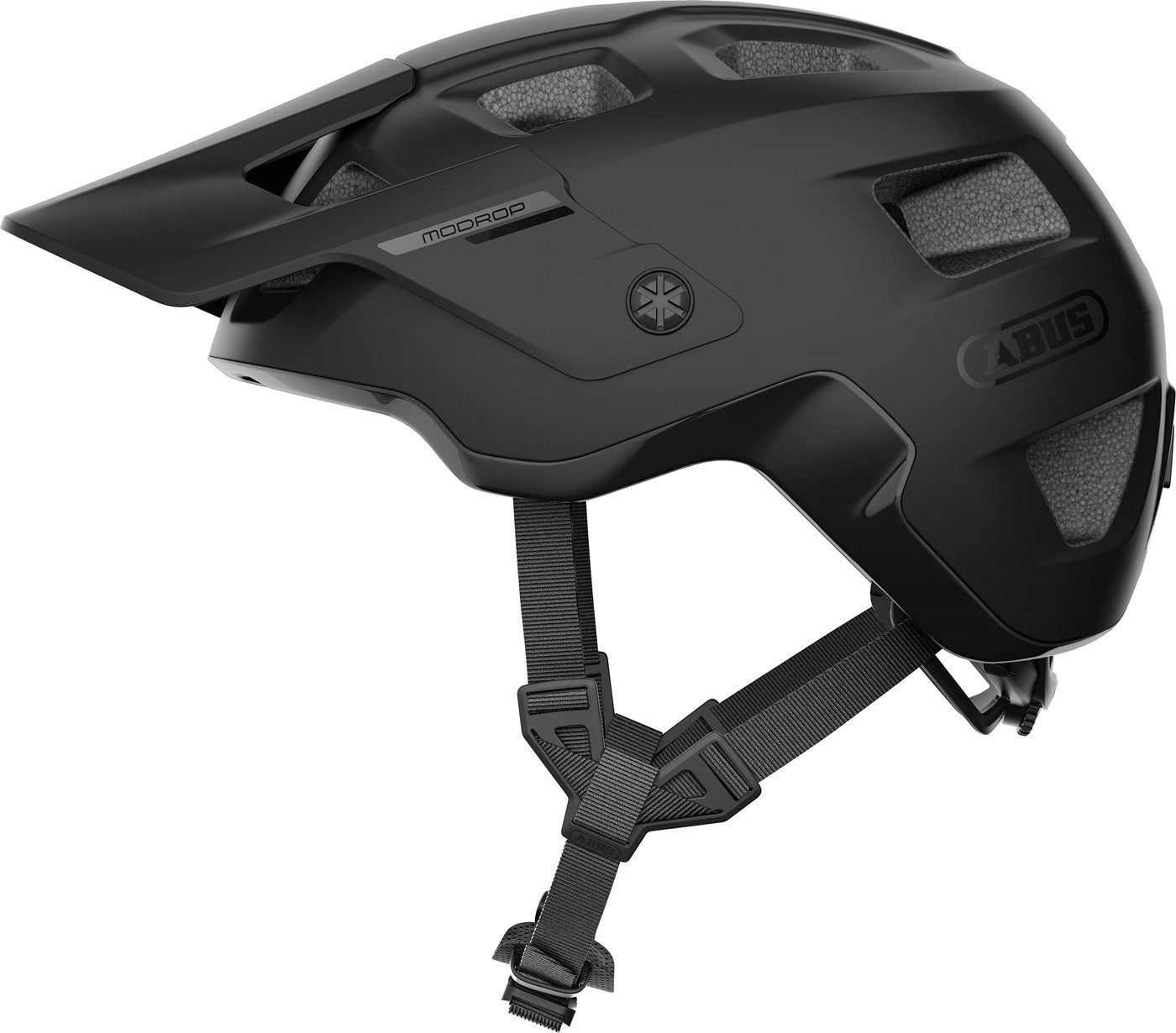 Fahrradhelm Abus MoDrop MTB Fahrrad Helm, Schwarz-Matt
