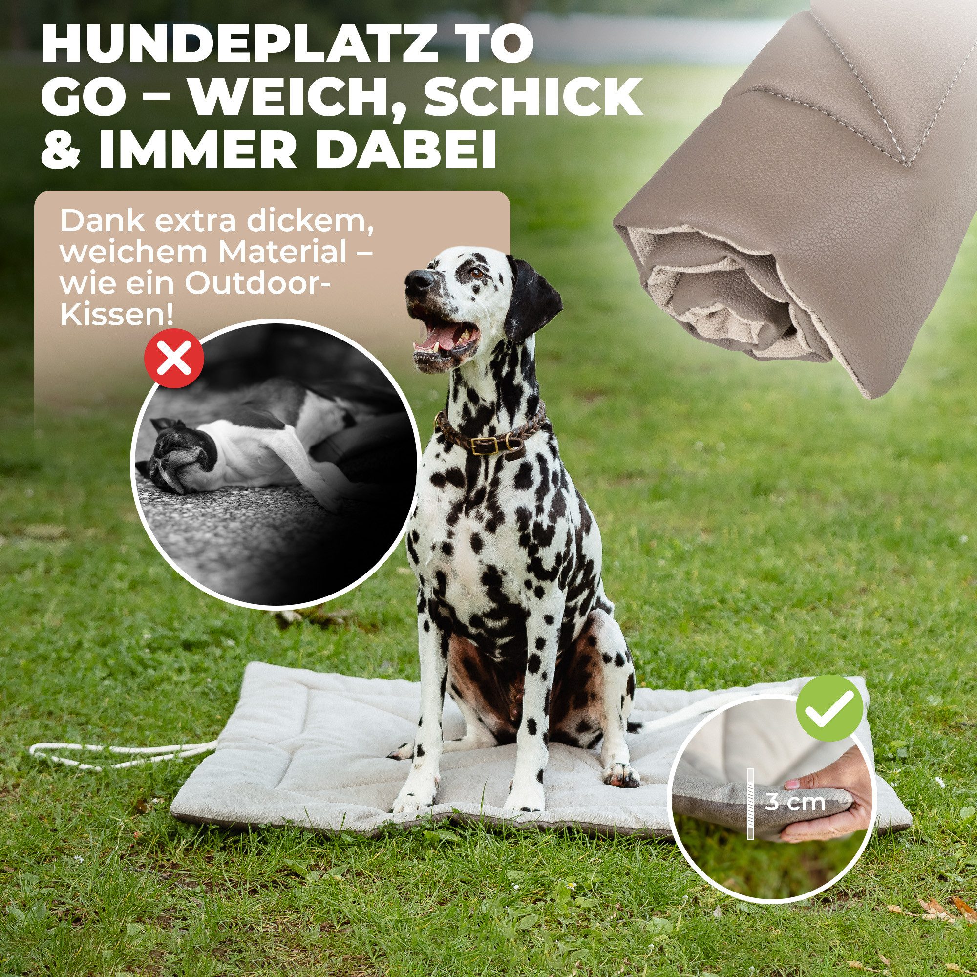 lous Tierdecke - Hundedecke - Picknickdecke, Wasserabweisend, Polyester, In günstig online kaufen