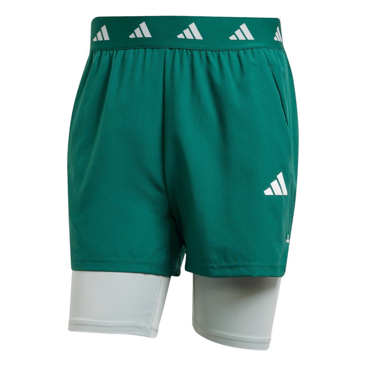 adidas Performance Trainingshose Gym+ Climacool 2in1 (Short+Tight) grün Her günstig online kaufen