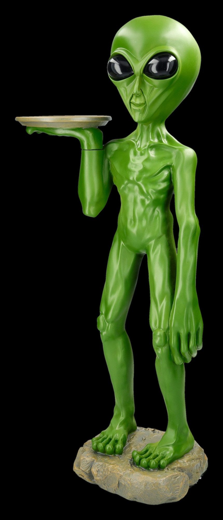 Figuren Shop GmbH Dekofigur Alien Figur – Galaktischer Butler Statue Sci-Fi Deko 66 cm Dekoration