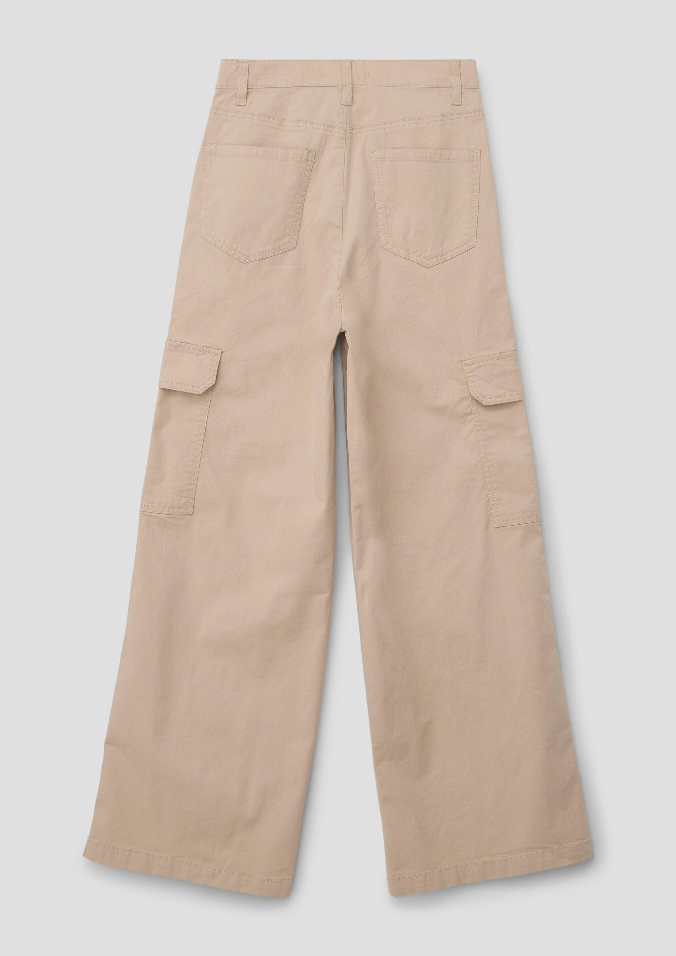 s.Oliver Chinos Hose Loose: Wide-Leg-Pants im Cargo-Stil