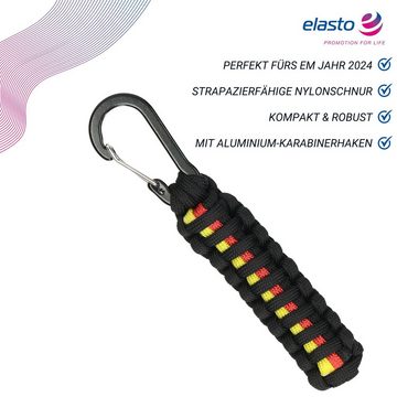 elasto Schlüsselanhänger Fanschlüsselanhänger "Survival" Deutschland-Farben