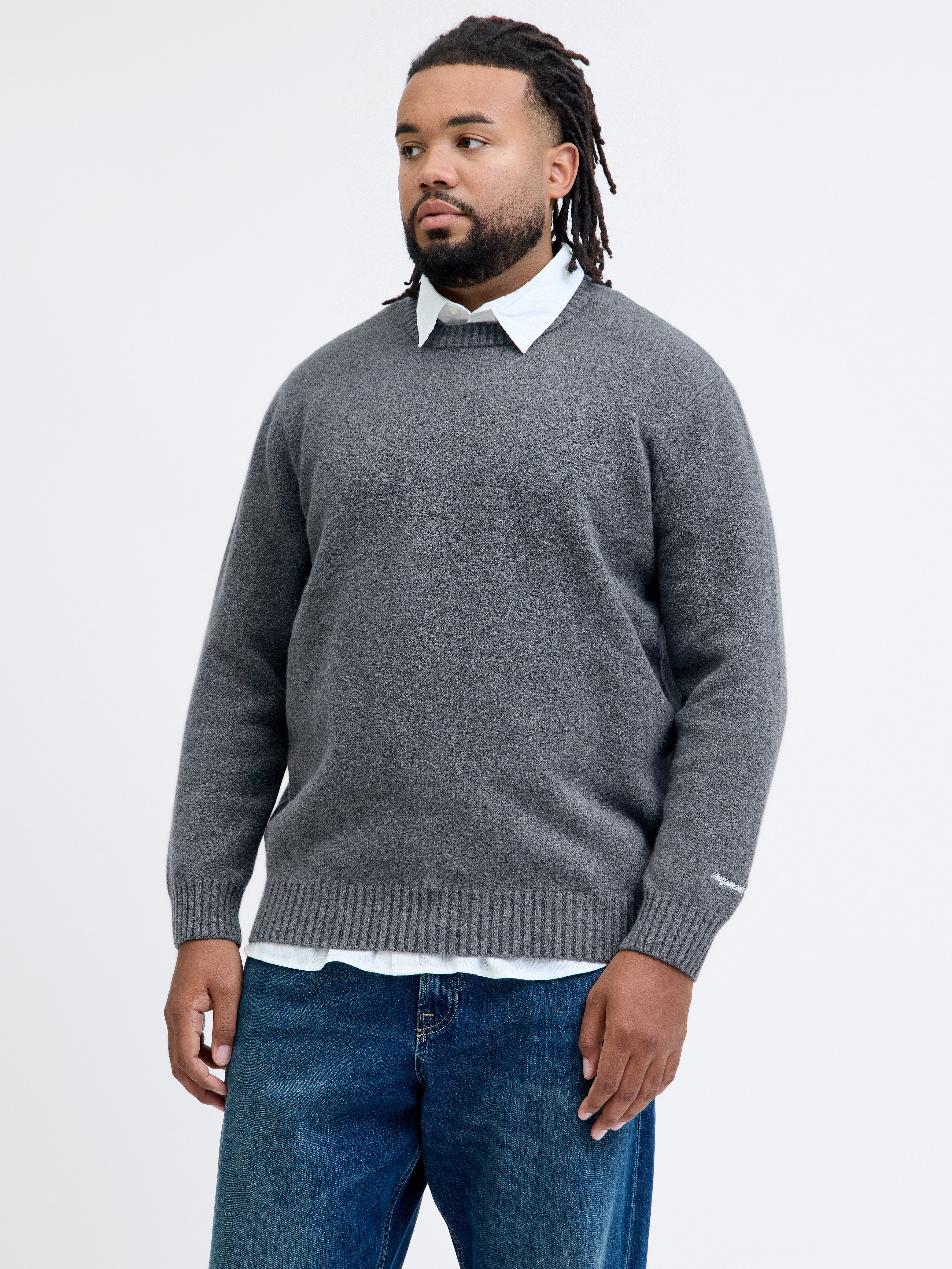 Jack & Jones JJCOLE TEE CREW NECK - T-shirt con stampa - navy