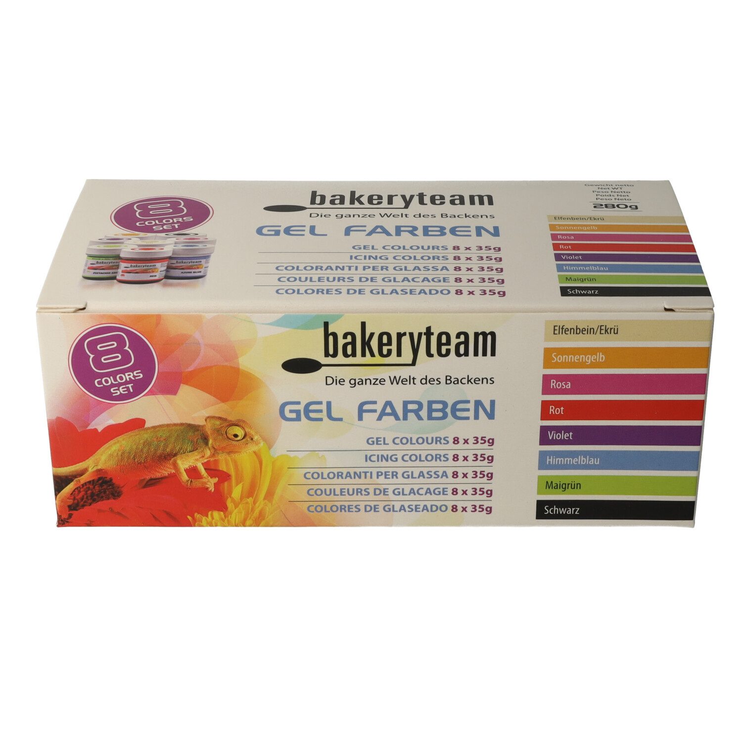 bakeryteam Backdekoration bakeryteam Lebensmittelfarben Set