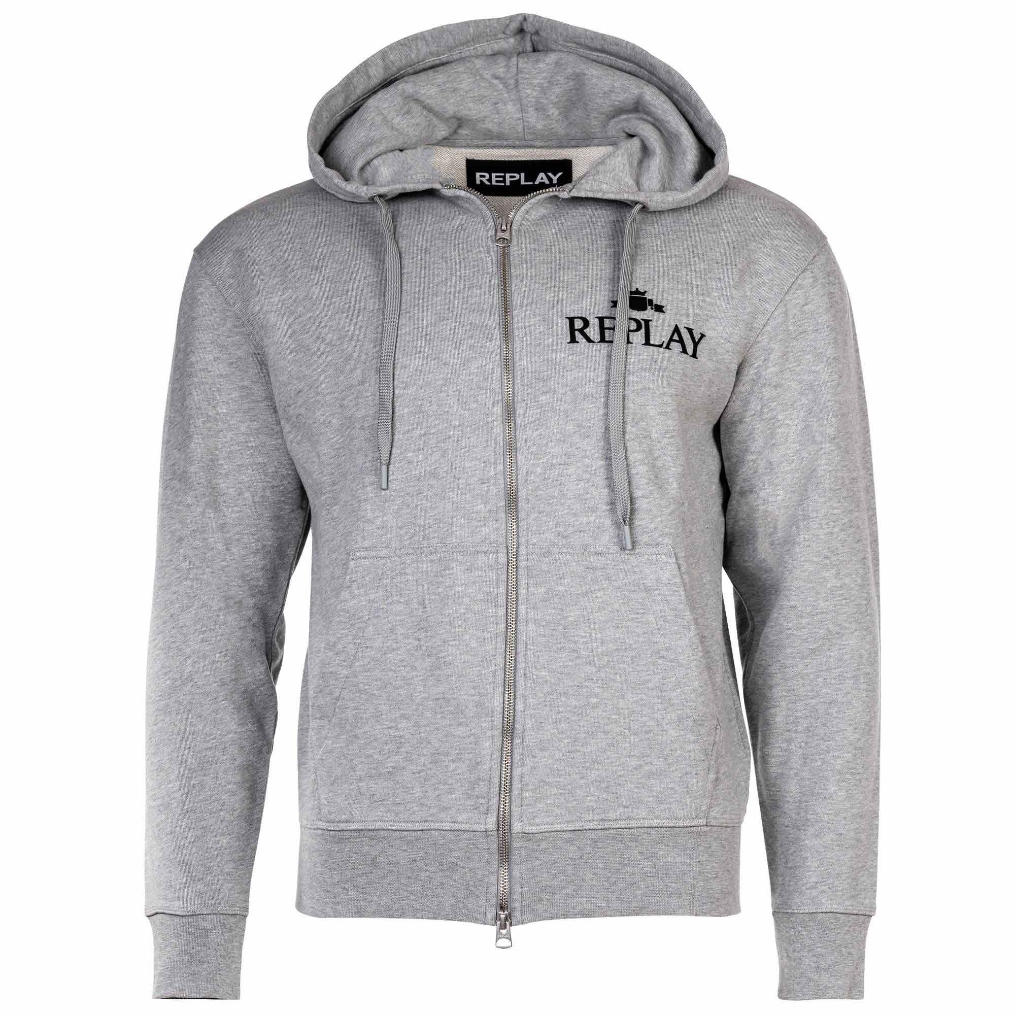 Replay Sweatshirt Herren Sweatjacke Baumwolle günstig online kaufen