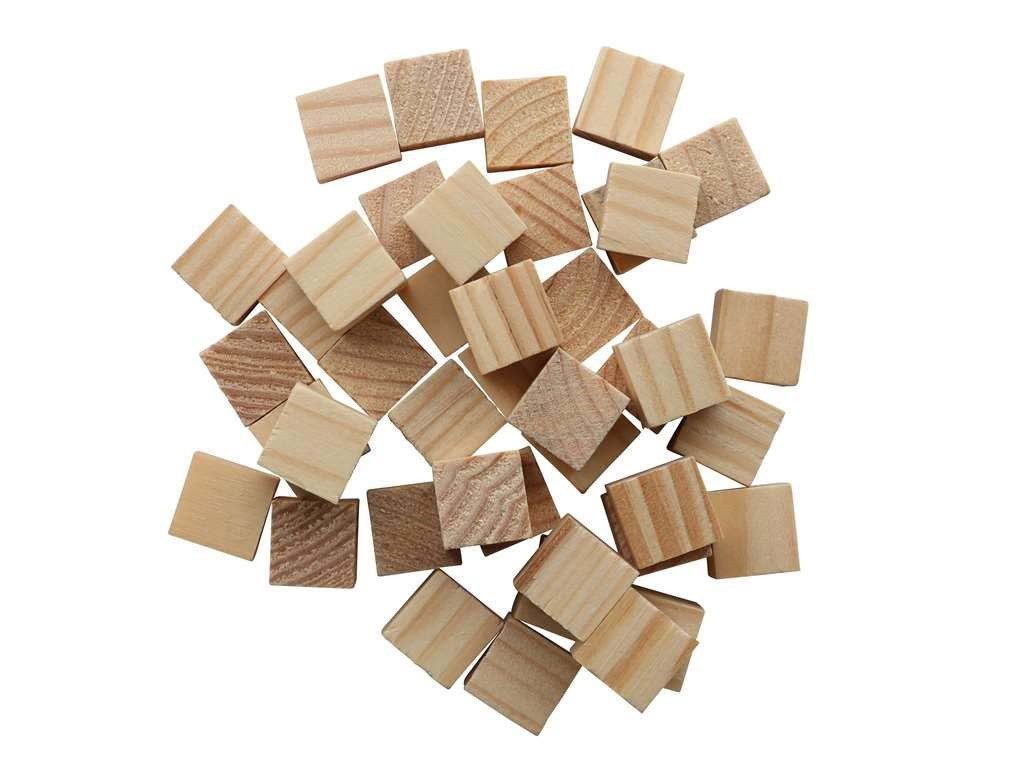 Glorex Bastelnaturmaterial Glorex Holzwürfel 15 mm natur 42 Stück