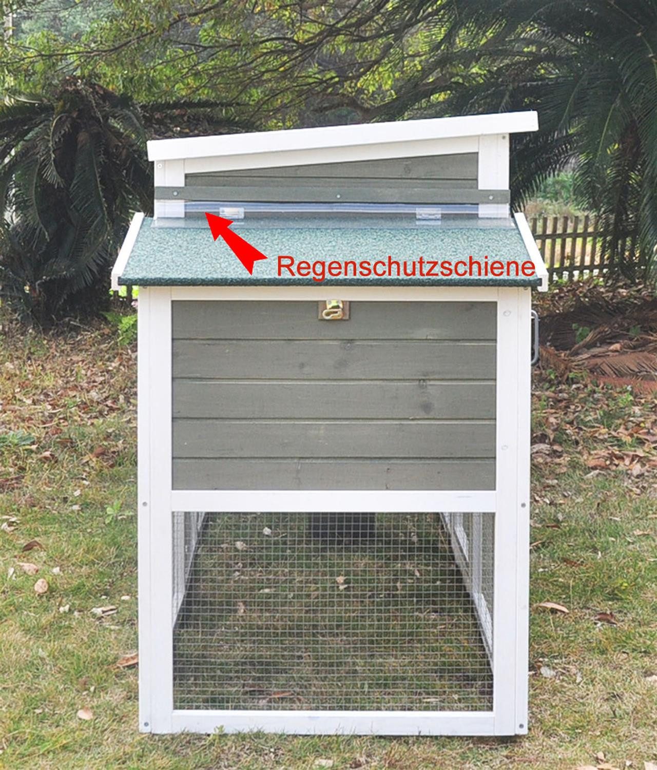 Zoopplier Hühnerstall Hühnerstall Hühnerhaus winterfest Nr.09"XXL Nest", wetterfest Hühnerkäfig Chickenhouse mit Freigehege für 2-4 Hühner