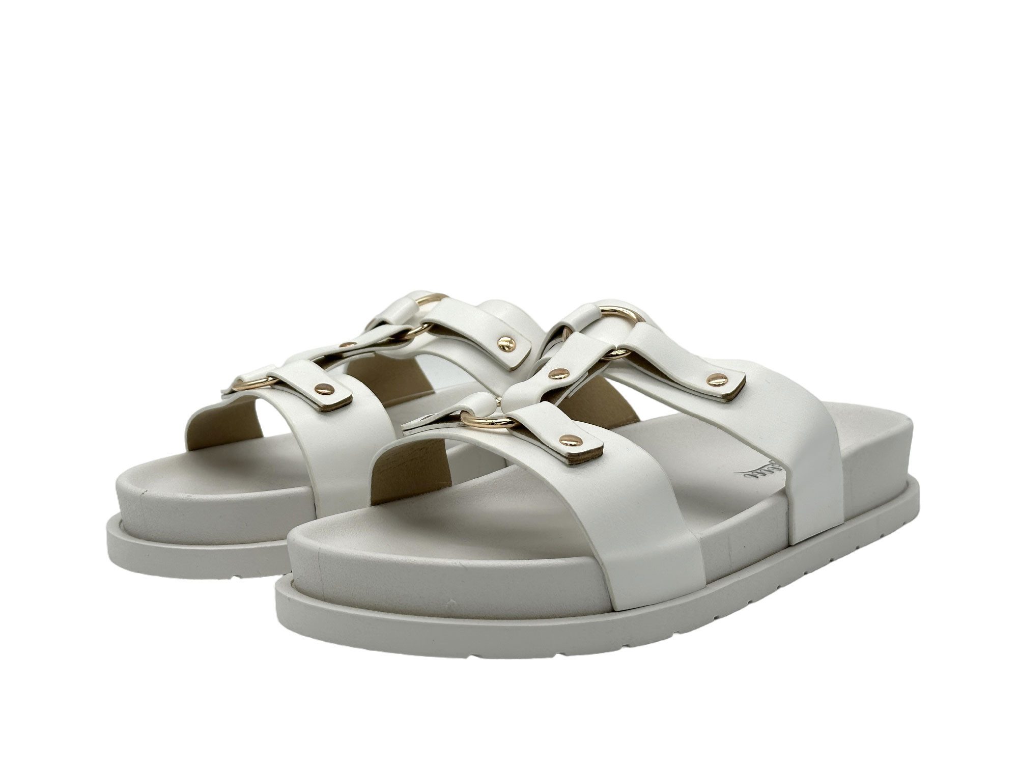 Nowaland Damen Sandalen – Leichte Pantoletten mit dekorativen Riemen Pantolette Sommerlich, leicht, bequem und stilvoll kombinierbar