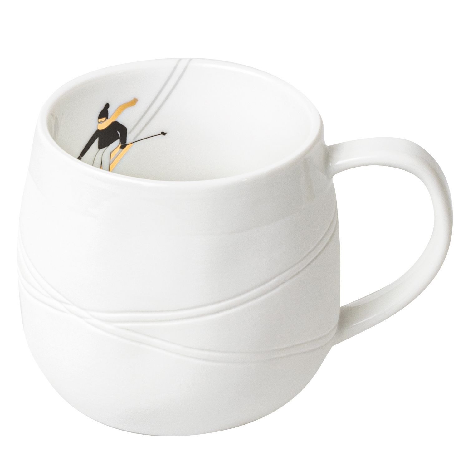 Räder Design Tasse Schneetag Ski Fahren, Porzellan
