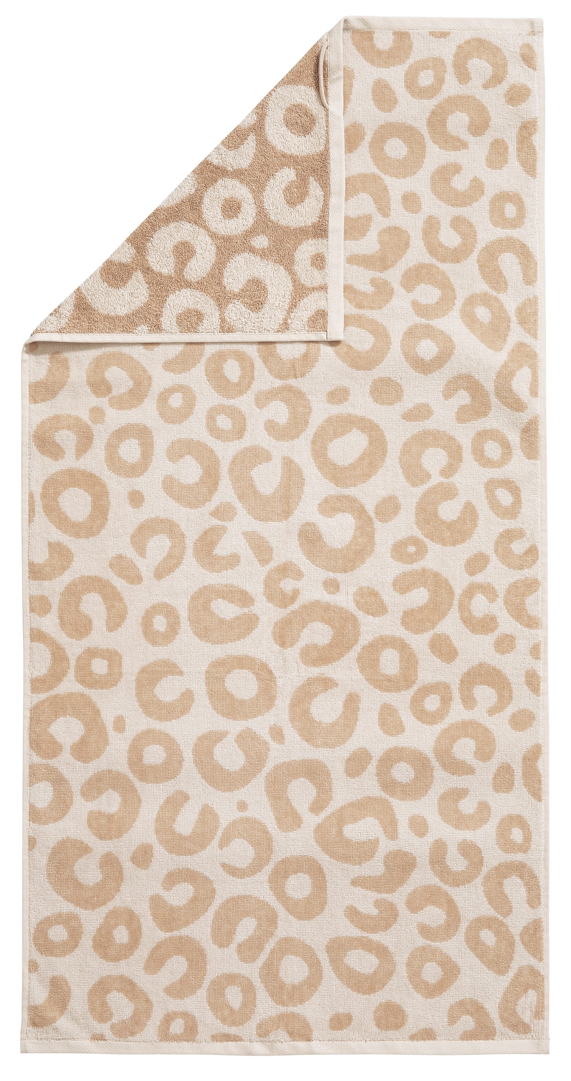 OTTO home Handtuch Set Anna Leopardenmuster, 4-tlg Handtuch-Set, 50x100cm, 100% Baumwolle, Frottiervelours (Set, 4-St), Handtücher, weich, saugstark, modern, Le – Bild 4 von 5