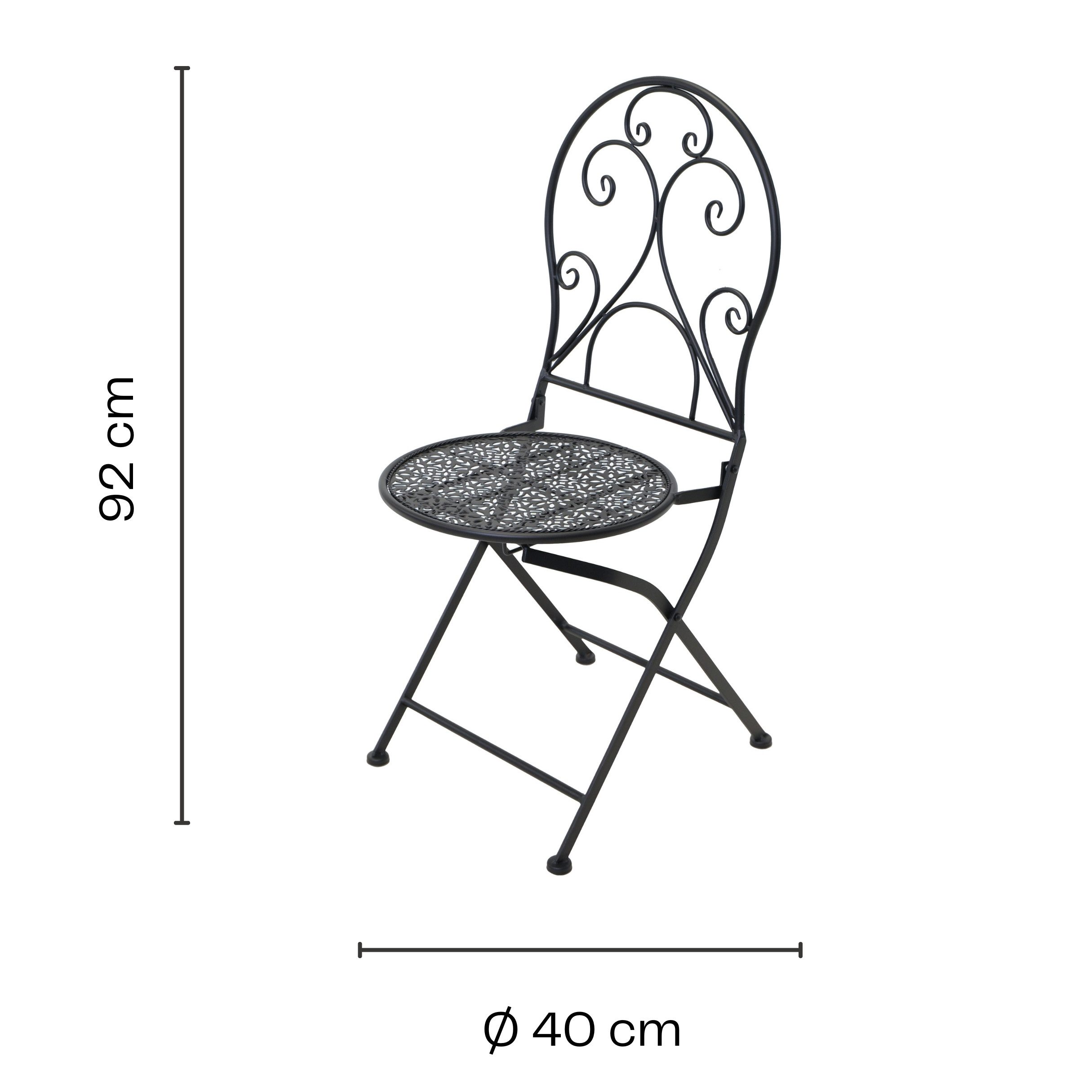 Annastore Sitzgruppe Balkonmöbel Set aus Eisen günstig online kaufen