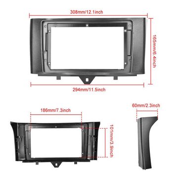 GABITECH für Mercedes Smart Fortwo 451 2010-2015 9 Zoll Android 13 Autoradio Einbau-Navigationsgerät