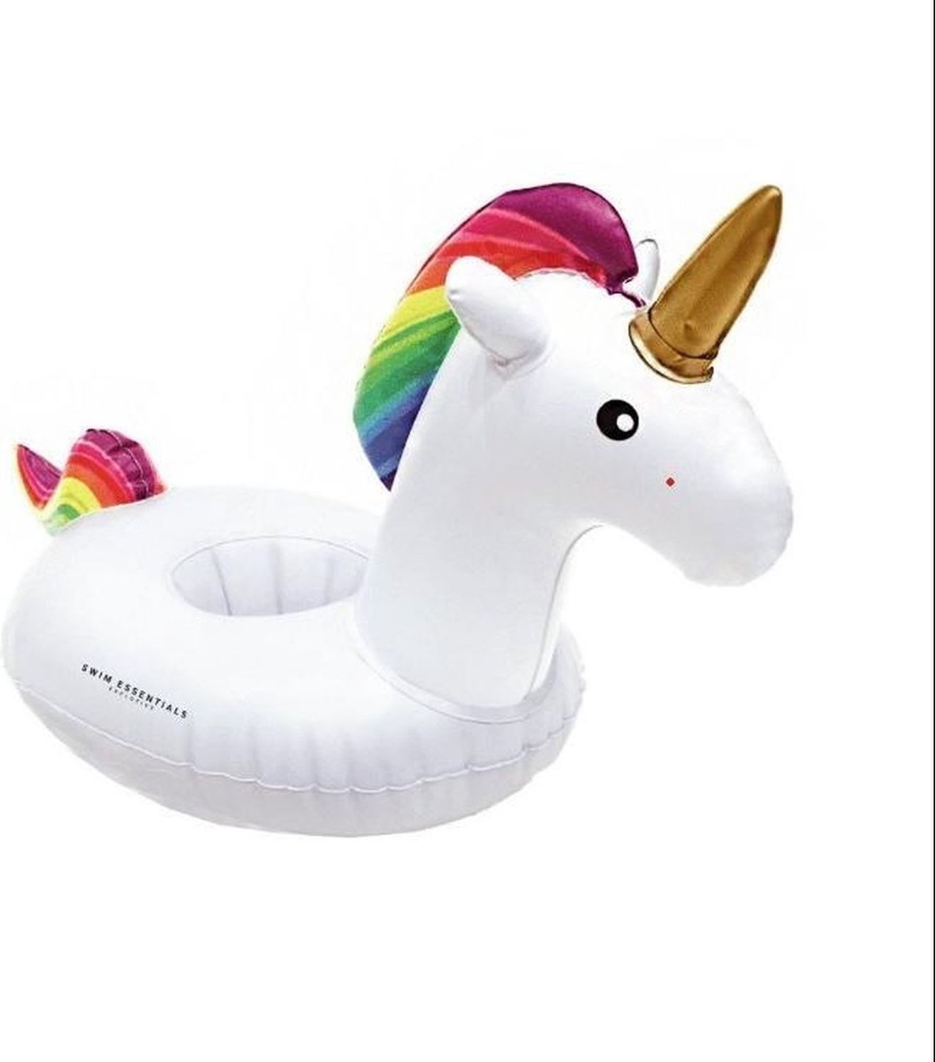 Swim Essentials Luftmatratze Cup Holder Einhorn 17 x 17 x 17 cm, Getränkehalter Dosenhalter Flaschenhalter