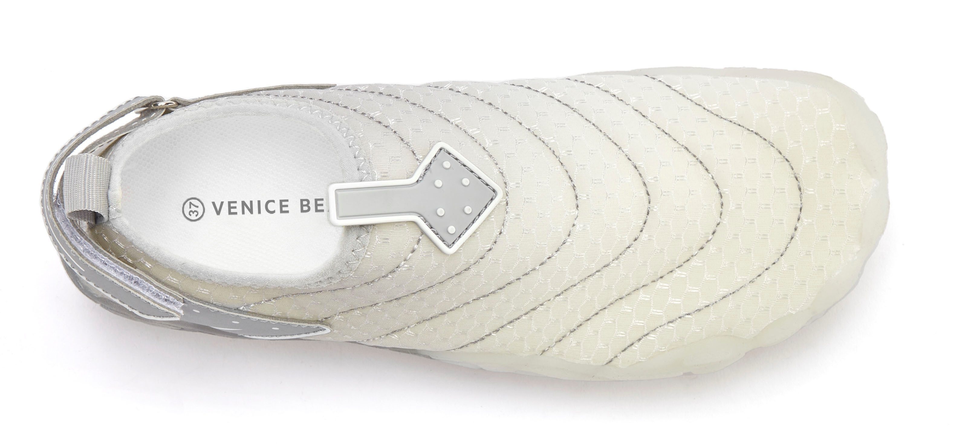 Venice Beach Badelatsche, Badeschuhe, Badeschlappe, Barfußschuh, leichter Slipper Aquaschuh Wasserschuh schnelltrocknend mit flexibler Sohle Unisex VEGAN