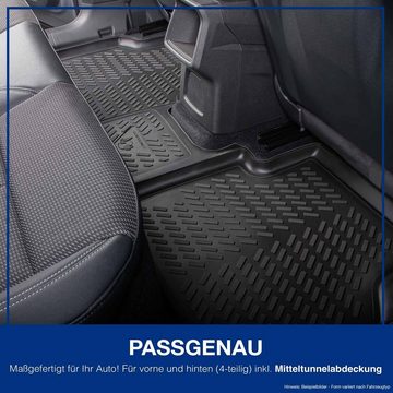 ELMASLINE Auto-Fußmatten, für VW Tiguan Allspace (2016 - 2023) 3D Gummimatten, Zubehör - Hoher Rand (2016, 2017, 2018, 2019, 2020, 2021, 2022, 2023)