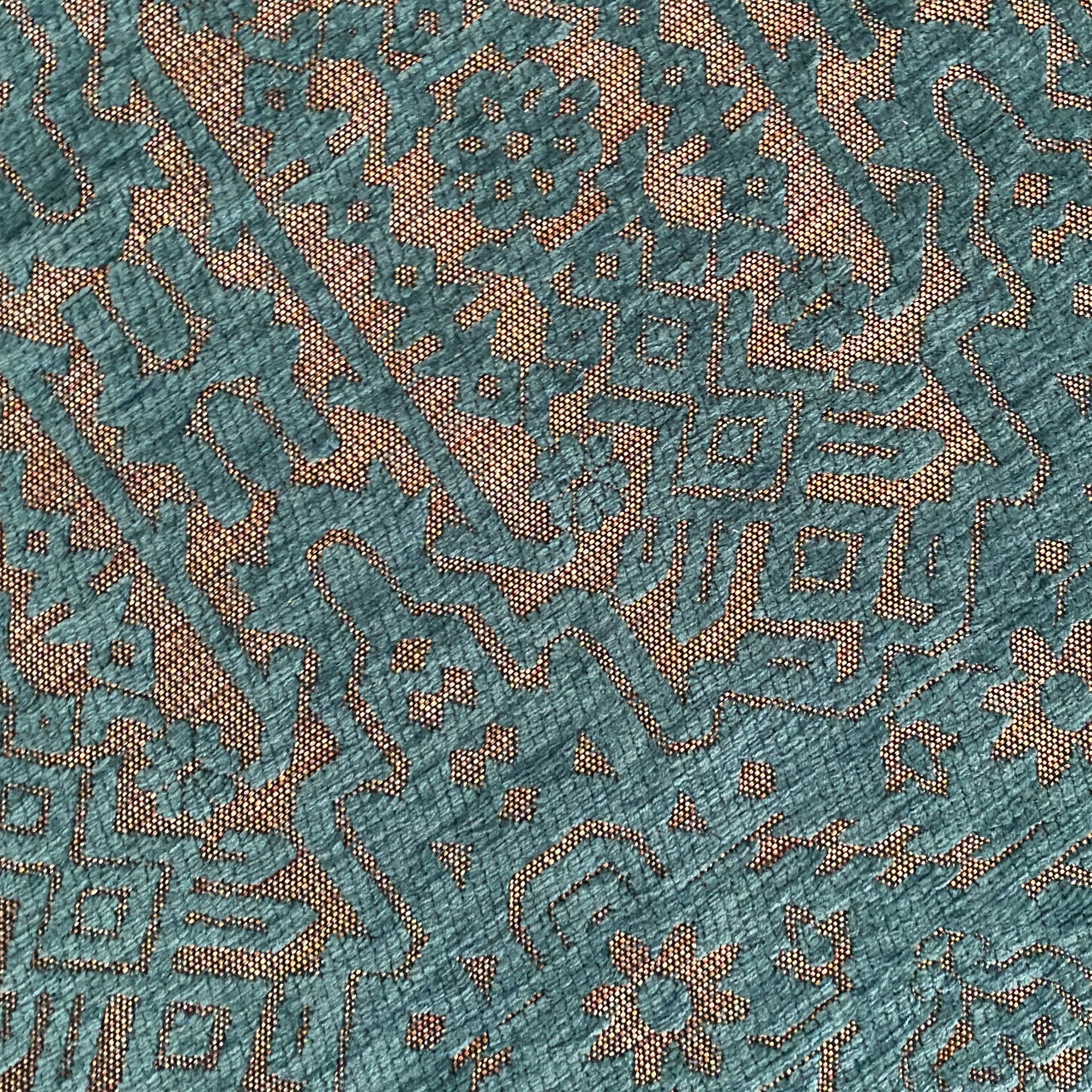 Carpetia Designteppich Teppich pflegeleicht mit klassischem Muster in petro günstig online kaufen