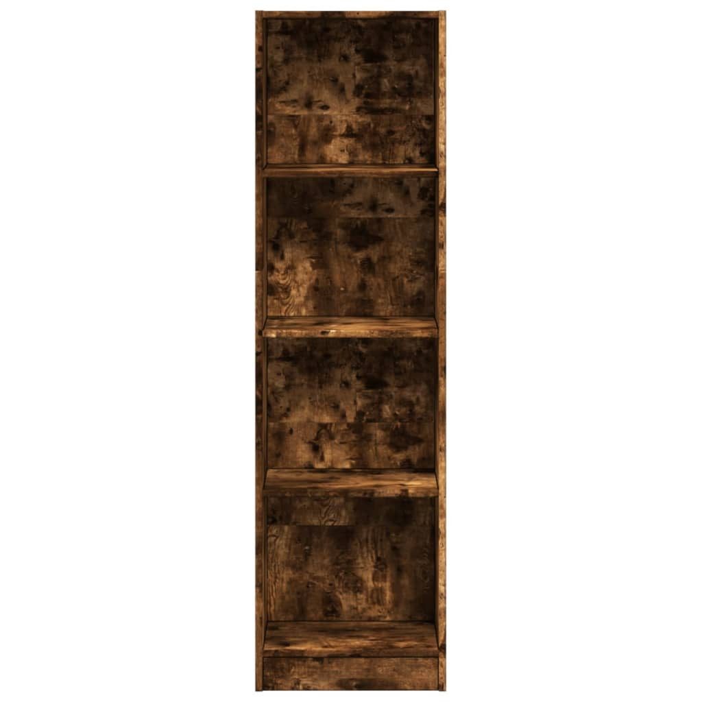 vidaXL Bücherregal Bücherregal Räuchereiche 40x24x143 cm Holzwerkstoff, 1-tlg. – Bild 4 von 5