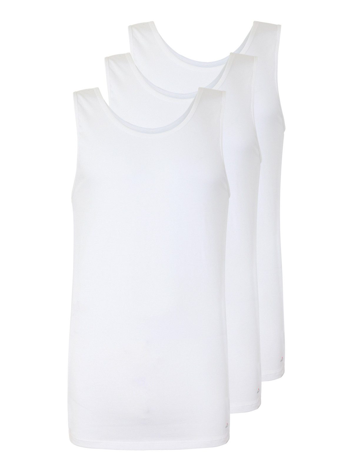 Schöller Achselhemd 3er Pack Herren Achselshirt Baumwolle-Elasthan (Packung, 3-St) -