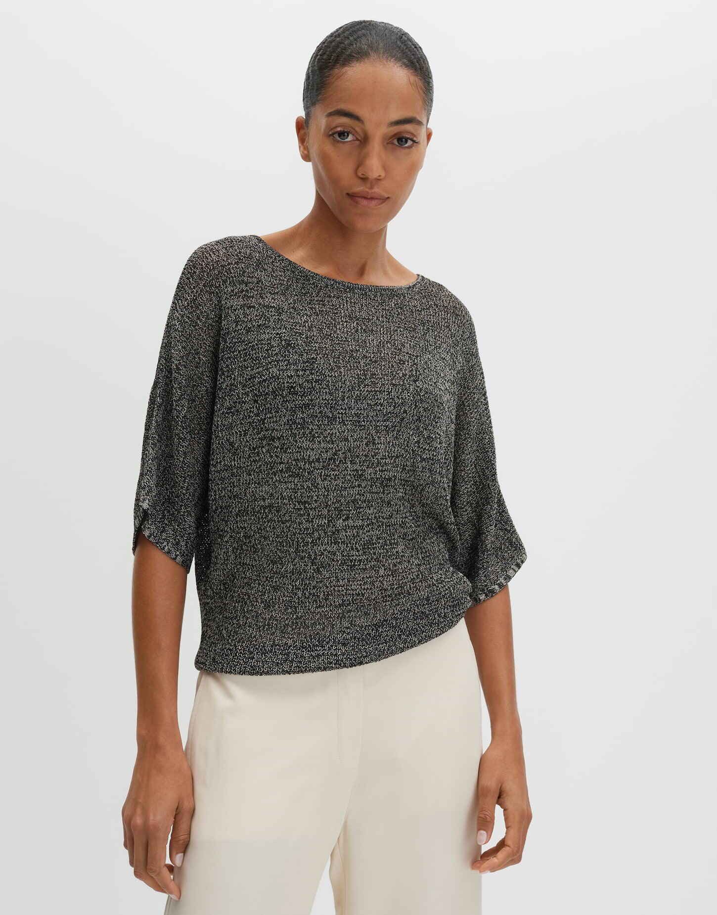 Strickpullover Terana aus Strick mit Mélange Effekt