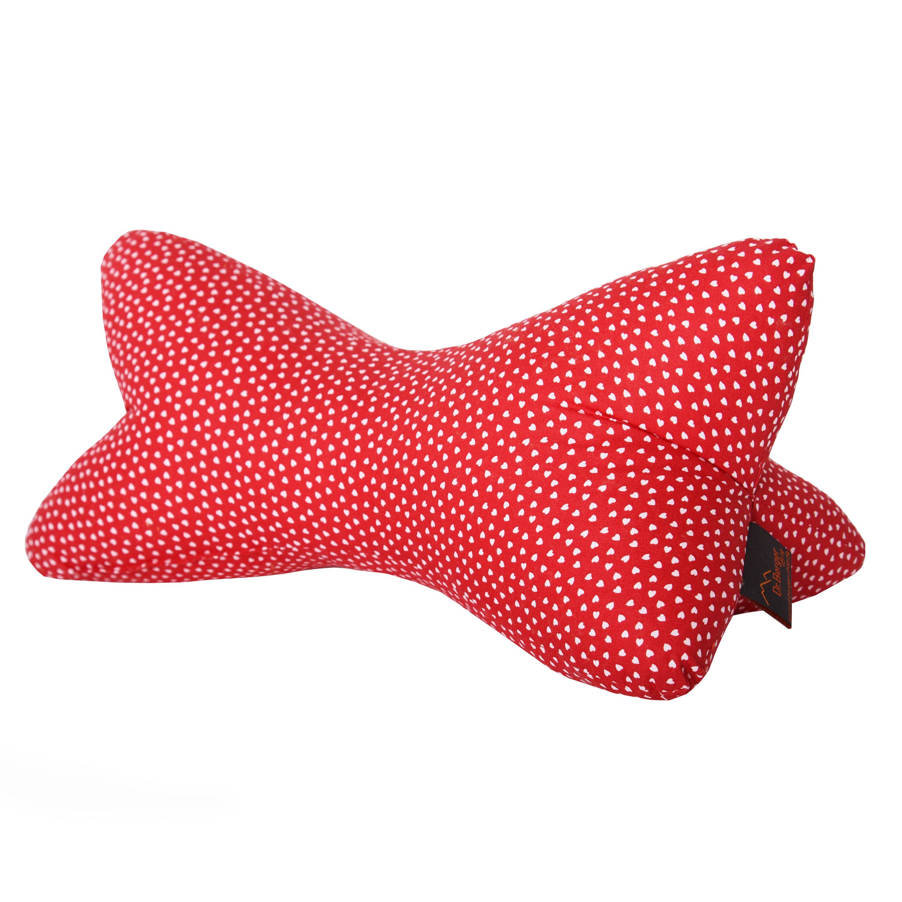 Nackenkissen Original Dr. Berger Leseknochen 40 x 18 cm Miniherz Rot