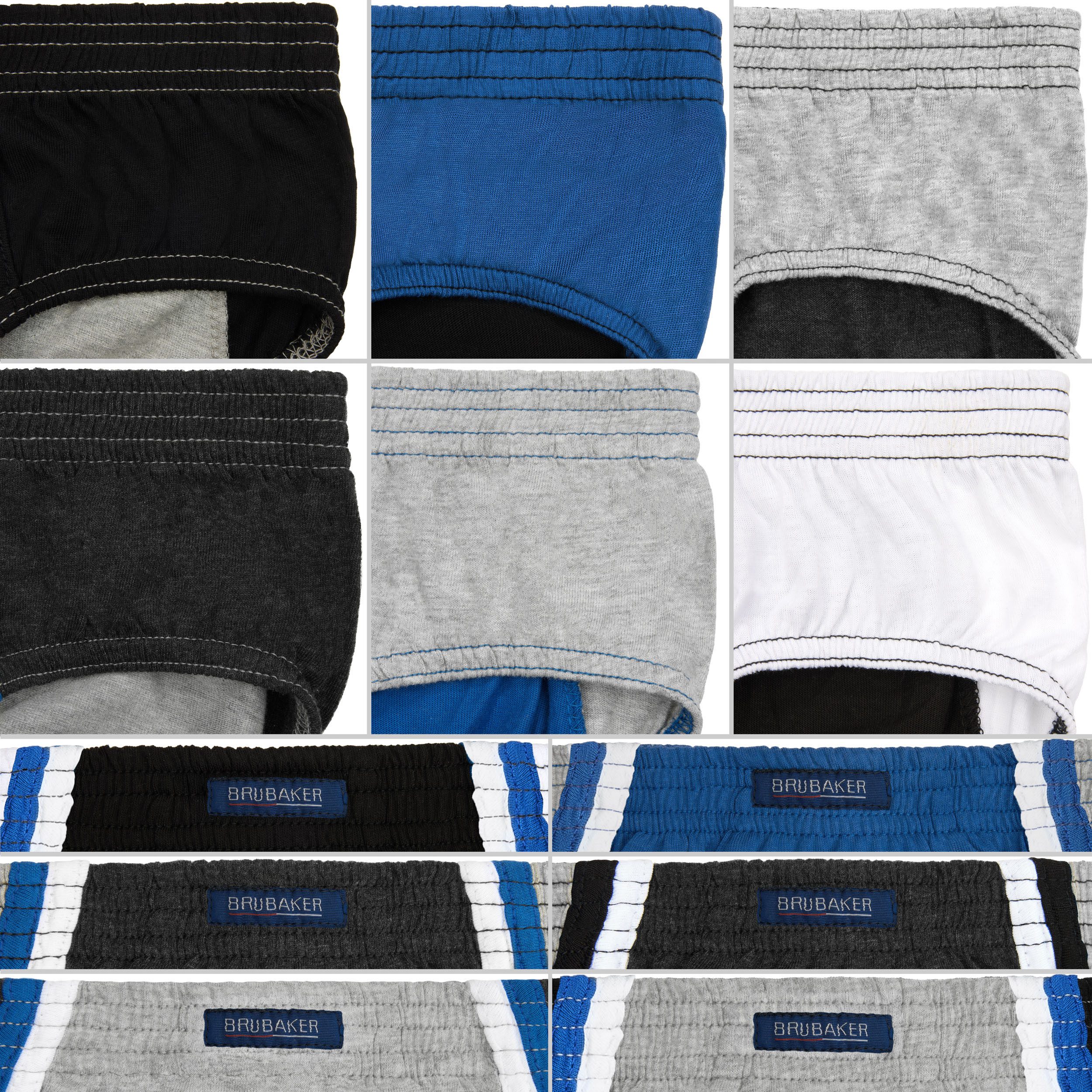 BRUBAKER Slip 7er Pack Herren Sportslips - Farbige Slips aus Baumwolle (Set aus 7, 7-St., für den Alltag und Sport) Retro Unterhosen ohne Eingriff - Männer Unte – Bild 4 von 5