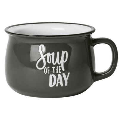 Gusta Tasse Suppentasse Soup of the day, Steinzeug, Steinzeug, 500 ml
