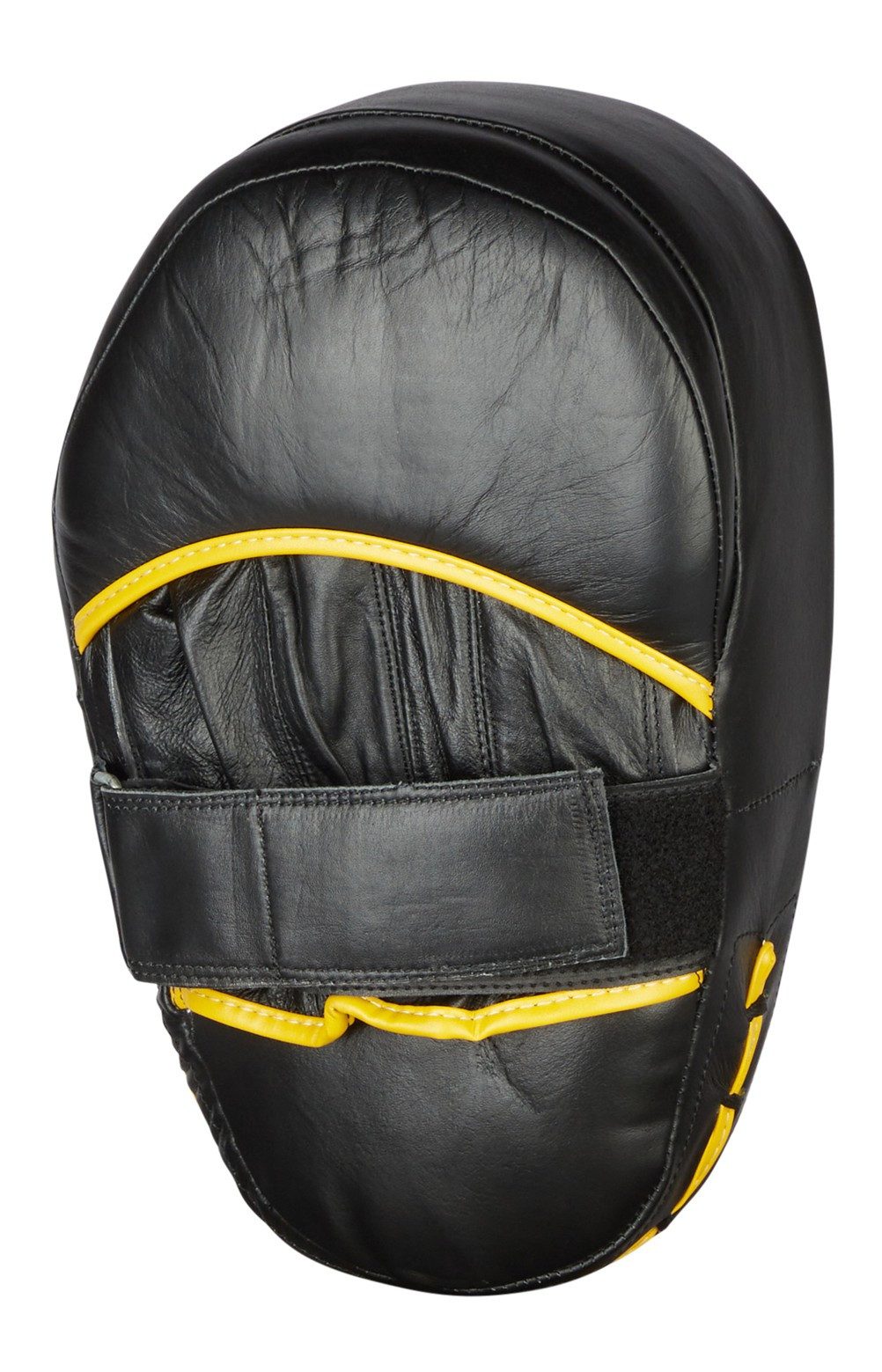 BAY-Sports Schlagpolster Jumbo Line Leder Handpratzen Schlagpolster Coaching Mitt groß Boxen, JUMBO-Format (34 x 22 x 7 cm) – extra große Trefferfläche