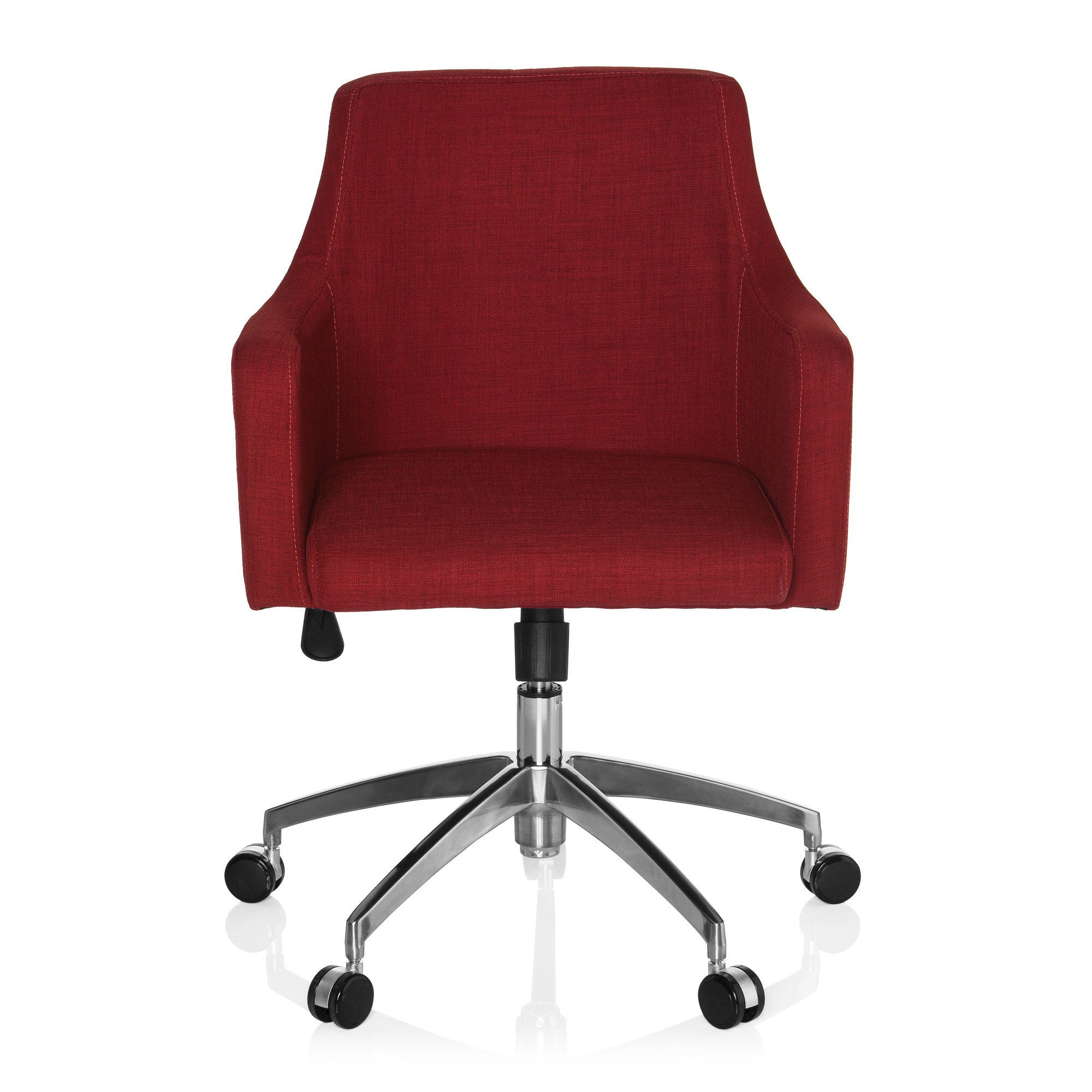 hjh OFFICE Drehstuhl Home Office Bürostuhl SOLAO 200 Stoff, ergonomisch Rot