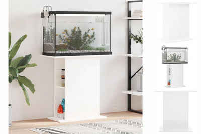 vidaXL Aquariumunterschrank Aquariumständer Hochglanz-Weiß 36x75x72,5 cm Holzwerkstoff Aquarium Un