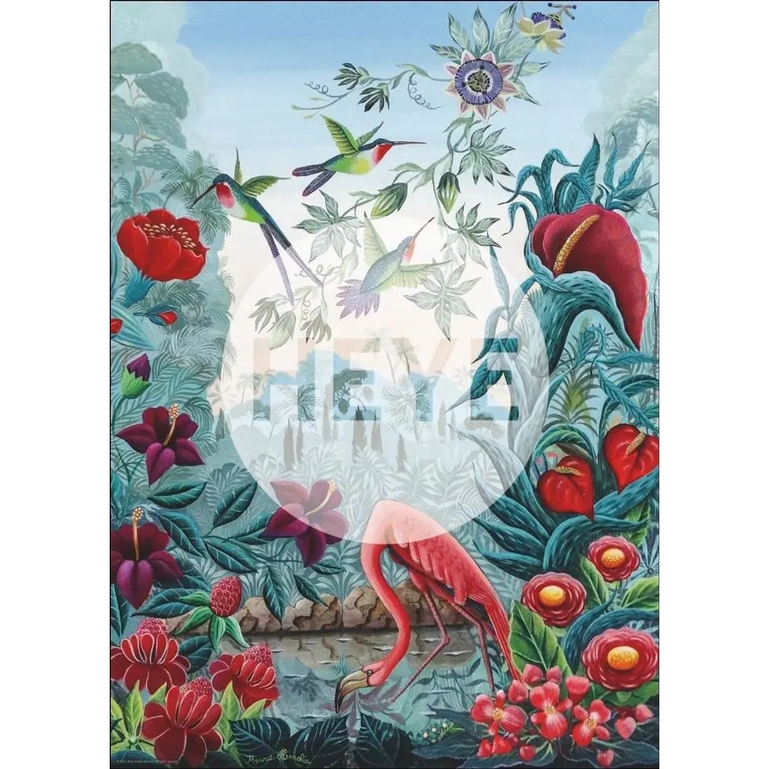 HEYE Puzzle Bird Paradise Puzzle 1000 Teile, 1000 Puzzleteile