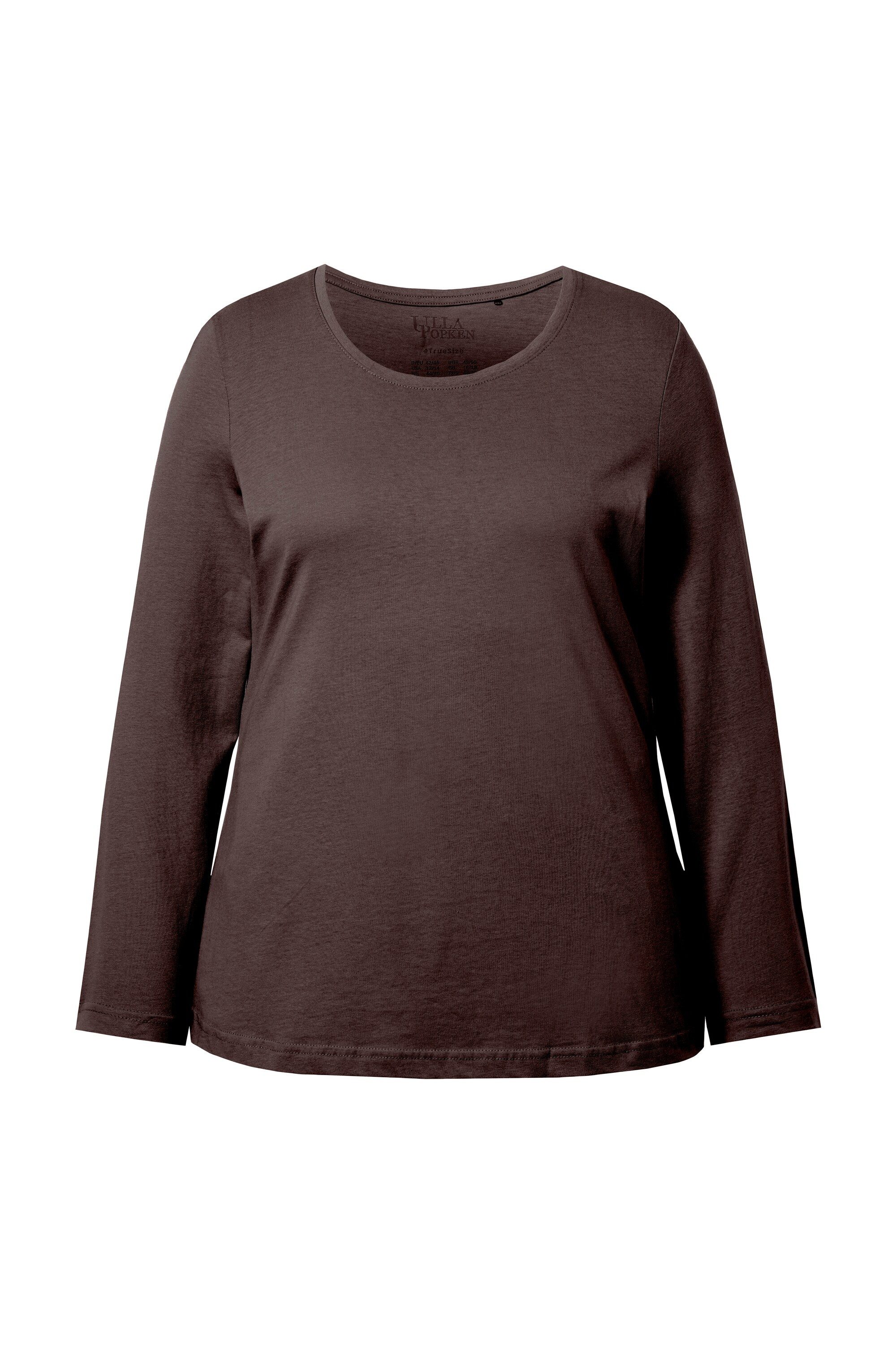 Ulla Popken T-Shirt Shirt Slim Rundhalsausschnitt Langarm – Bild 2 von 4