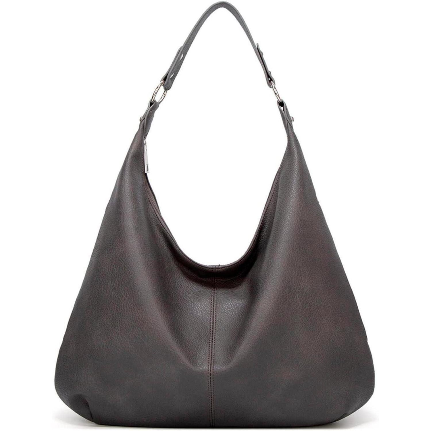 LuxusKollektion Hobo Ashioup Women's Vintage PU Leather Tote Bag Hobo Shoulder Handbag