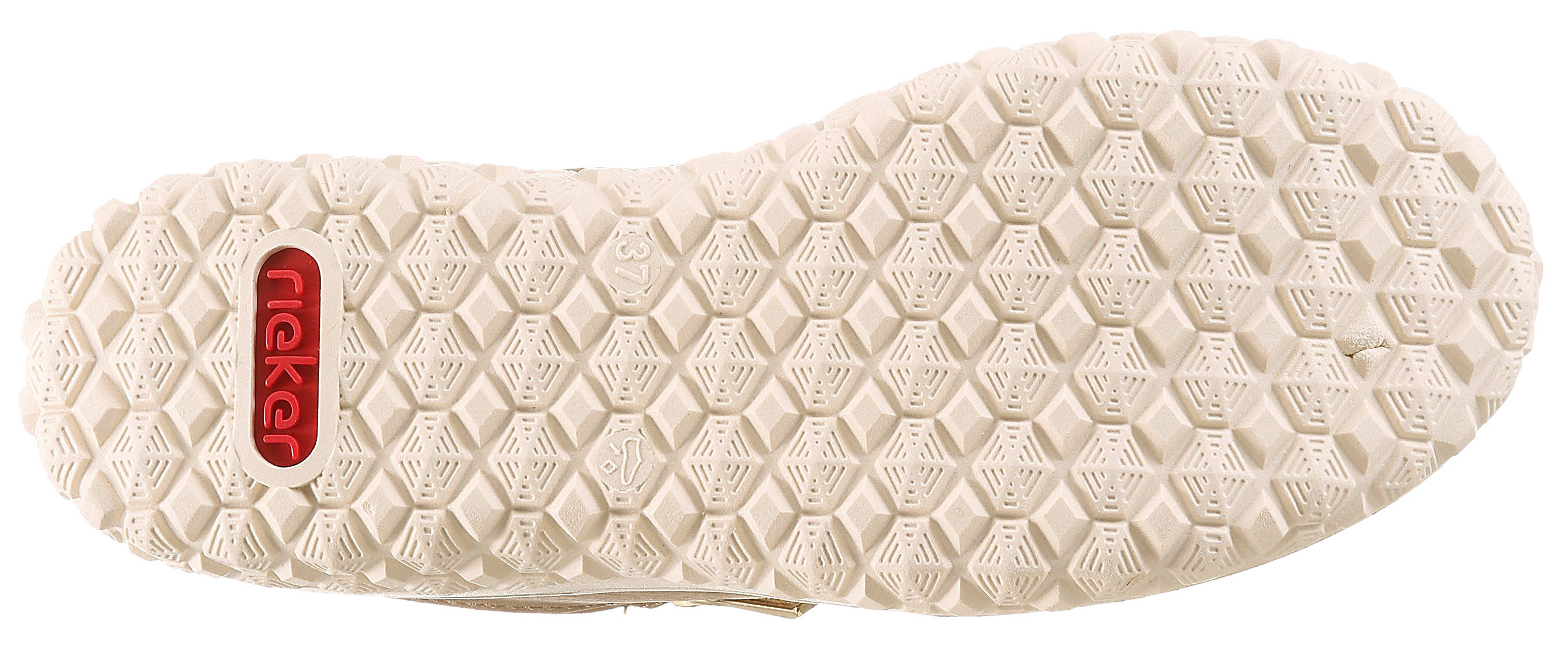 Rieker Sneaker Schnürschuh, Halbschuh, Keilsneaker mit Reißverschluss