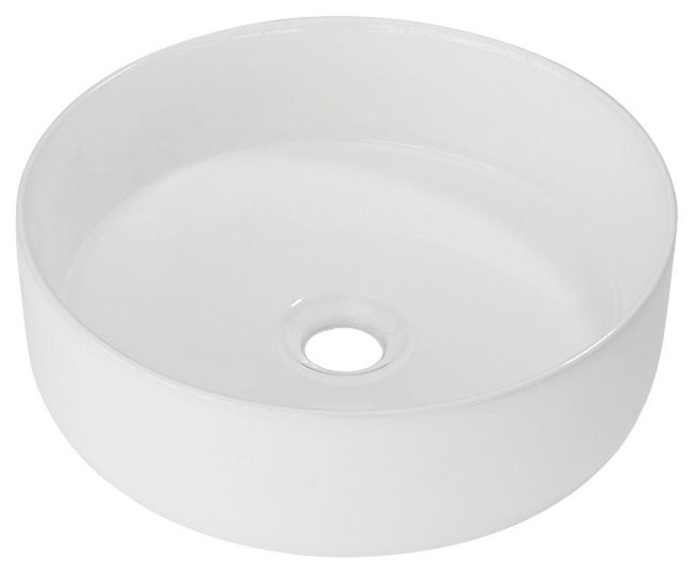 welltime Aufsatzwaschbecken Biella, ohne Überlauf, rund, 36 cm Durchmesser