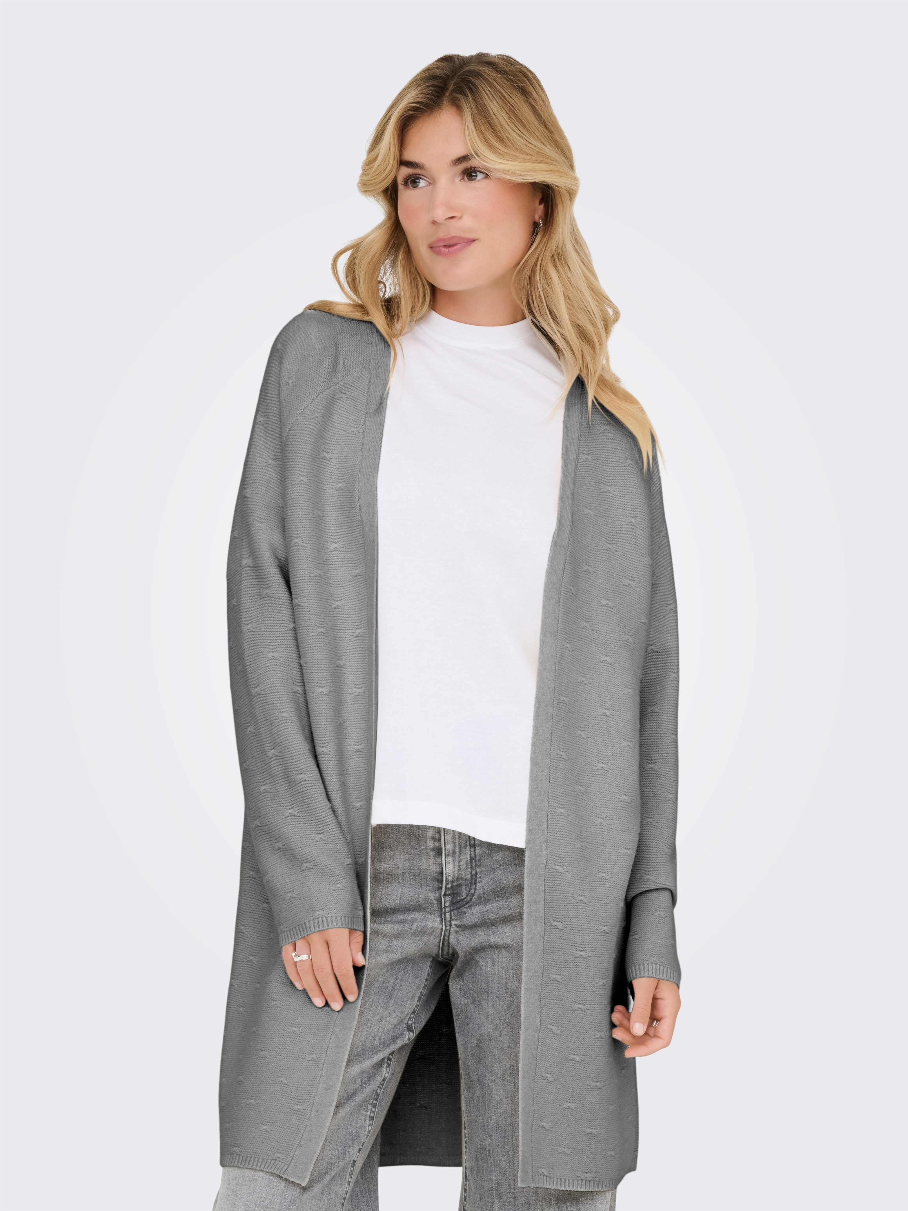 ONLY Strickjacke ONLKATIA LS STRUCT OPEN CARDIGAN CC KNT günstig online kaufen