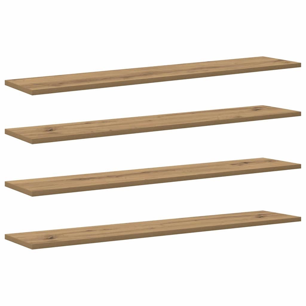 vidaXL Bücherregal Regalbrett 4 pcs Braun günstig online kaufen
