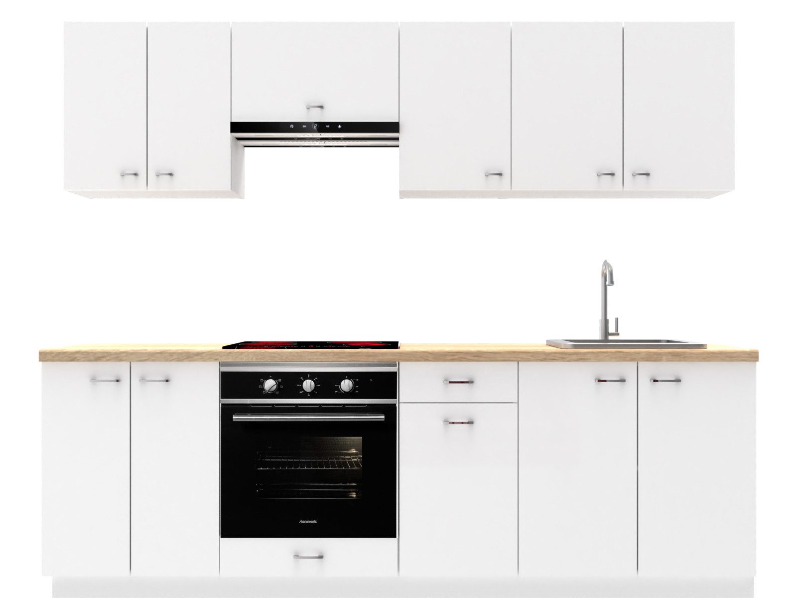 OMILI Küchenzeile OLVIT (Breite 240cm), Fronten 18mm, SOFTCLOSE, metallbox günstig online kaufen