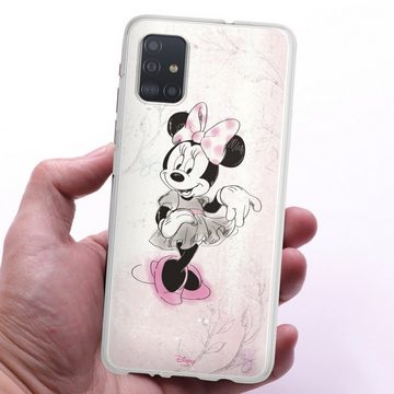 DeinDesign Handyhülle Minnie Mouse Disney Vintage Minnie Watercolor, Samsung Galaxy A51 Silikon Hülle Bumper Case Handy Schutzhülle