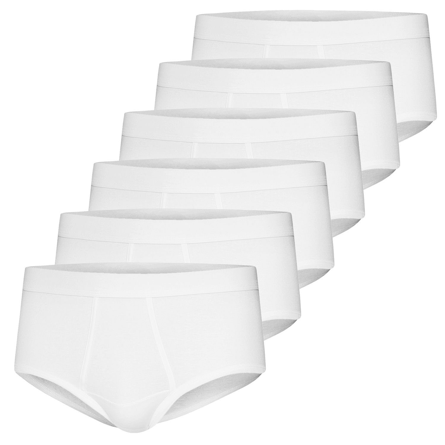 ESGE - Die Wäsche-Macher Slip Feinripp (6-St) ESGE Herren Slips mit Eingriff im 6er Pack