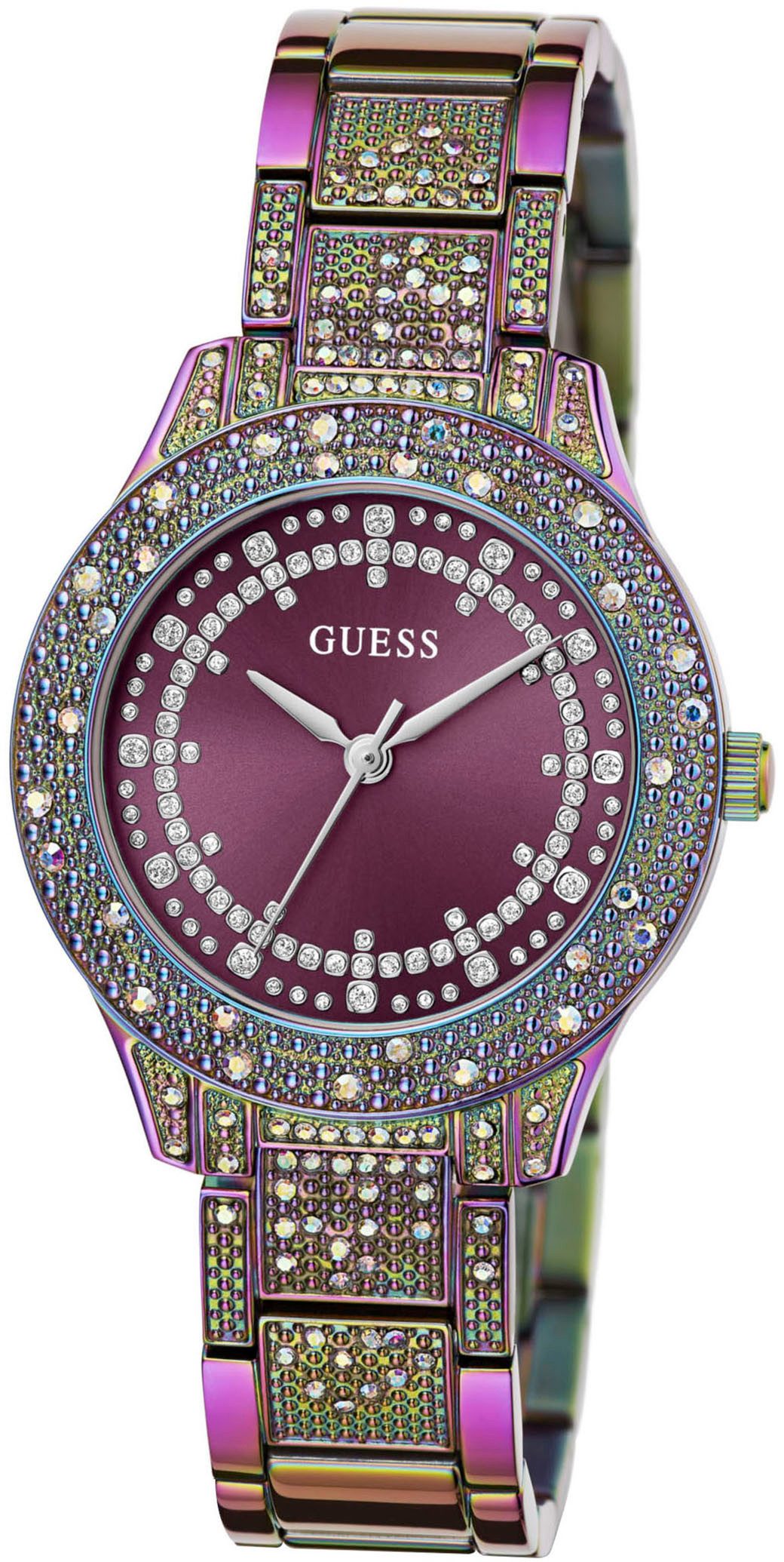 Guess Quarzuhr SHOOTING STAR GW0746L3, Armbanduhr, Damenuhr, Kristallsteine günstig online kaufen