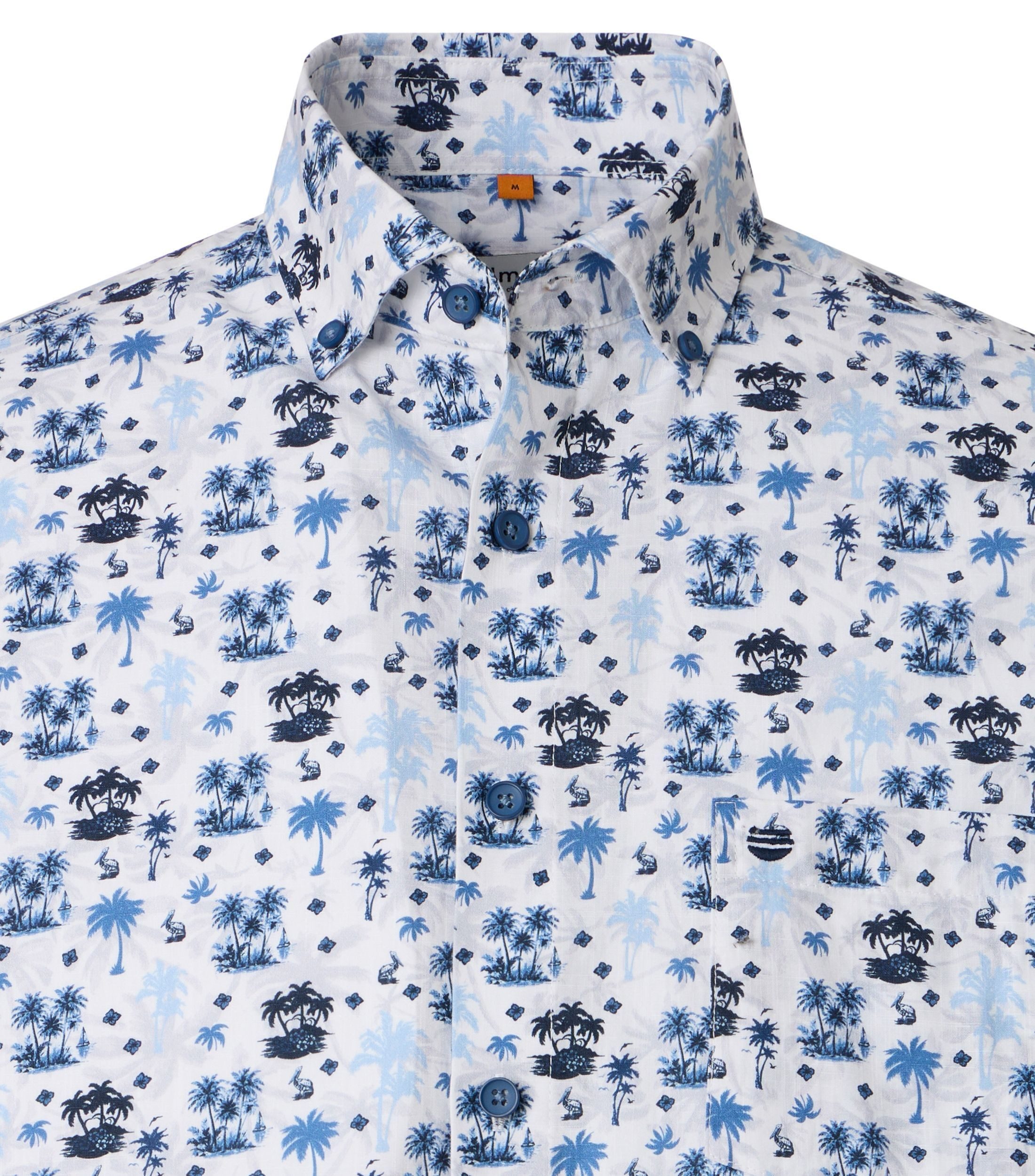 Redmond Kurzarmhemd Print Comfort Fit