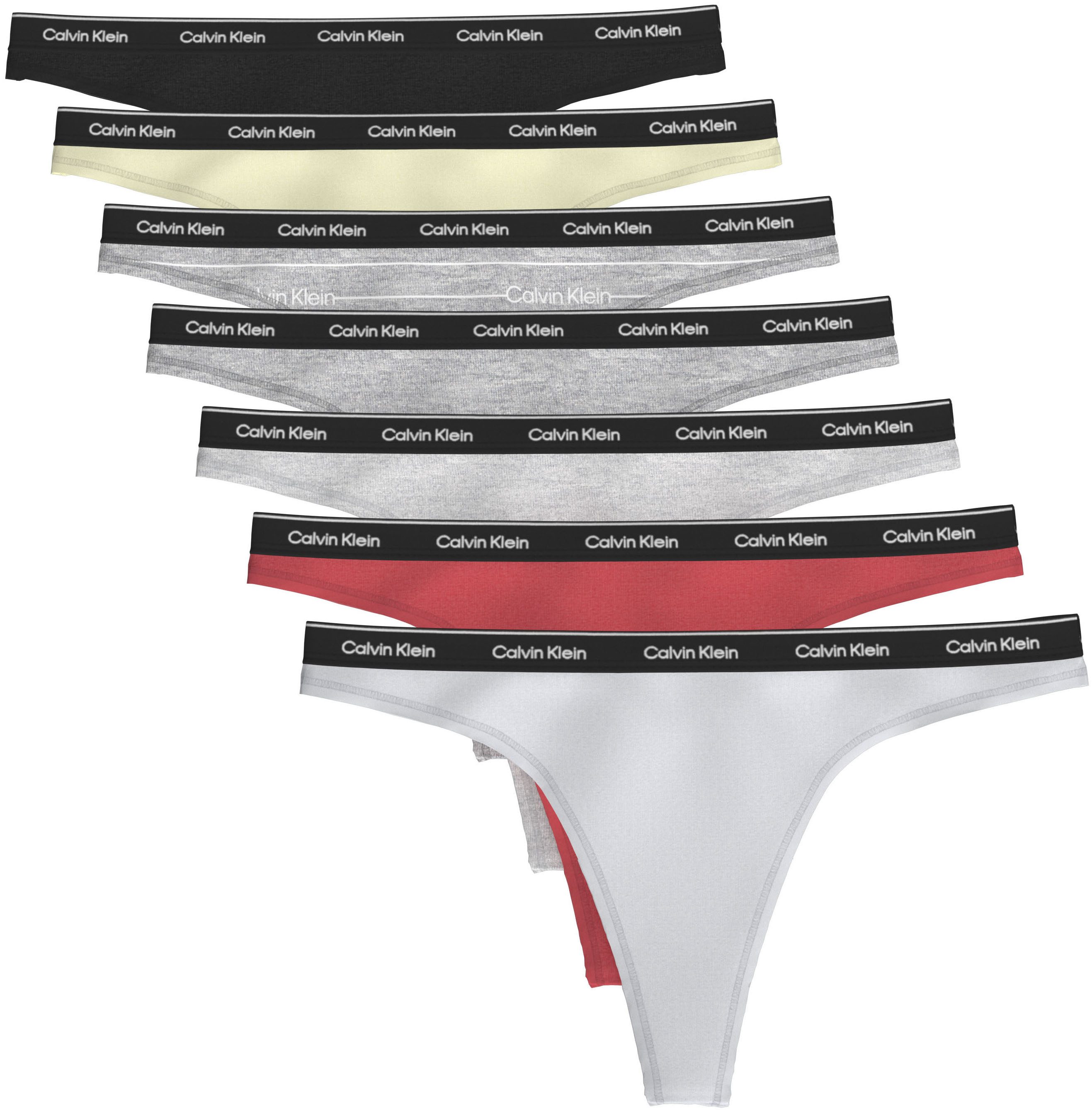 Calvin Klein Underwear Tanga THONG 7 PK (Packung) Körpernahe Passform mit e günstig online kaufen