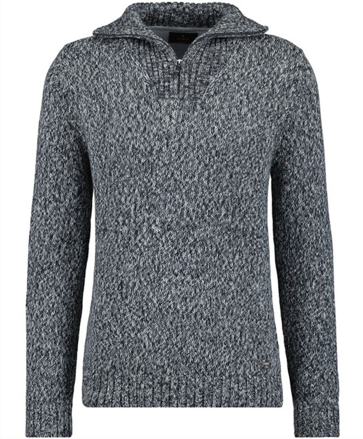 RAGMAN V-Ausschnitt-Pullover Tweed mit Troyer und günstig online kaufen
