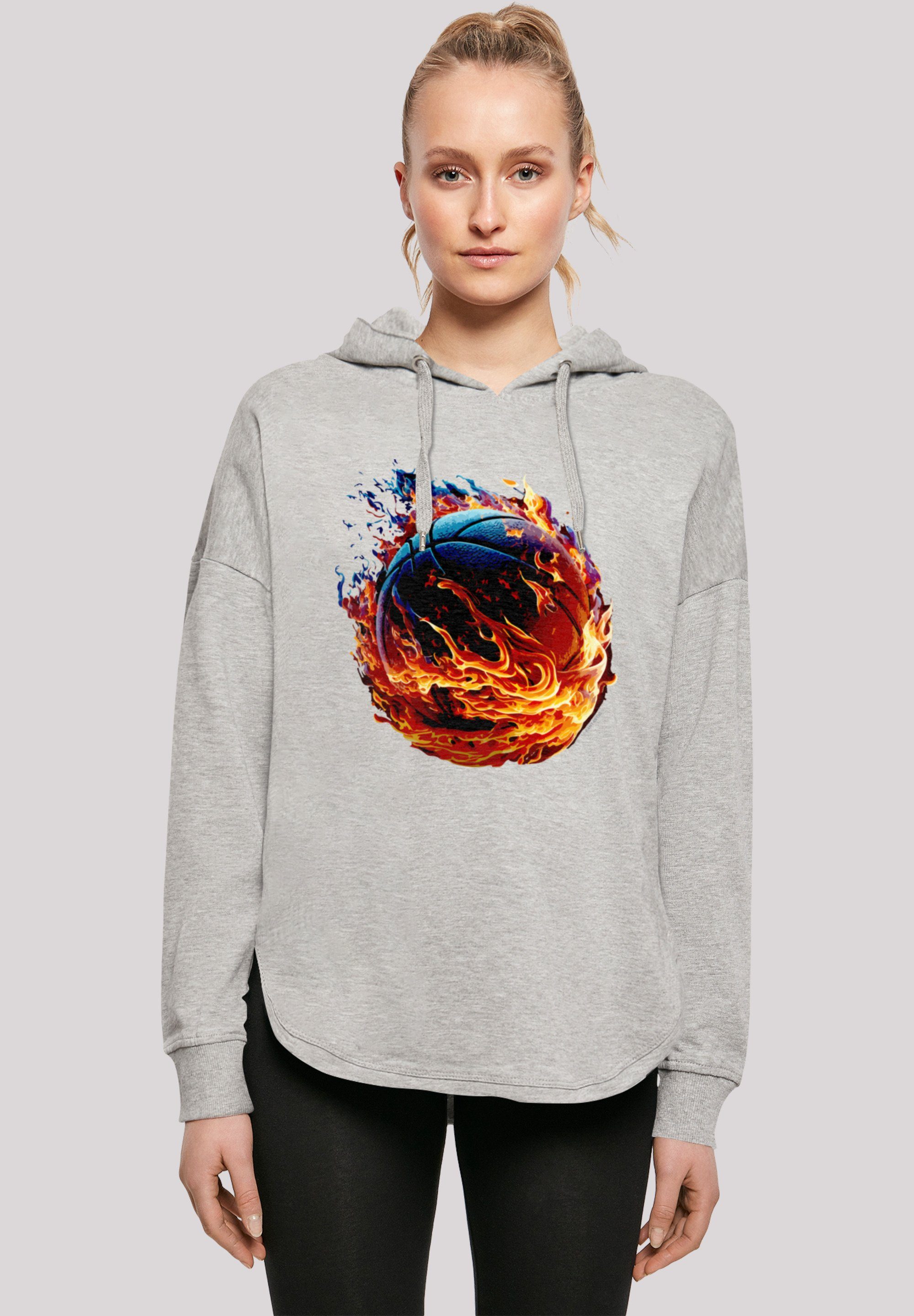 F4NT4STIC Kapuzenpullover Basketball On Print Sport OVERSIZE HOODIE Fire