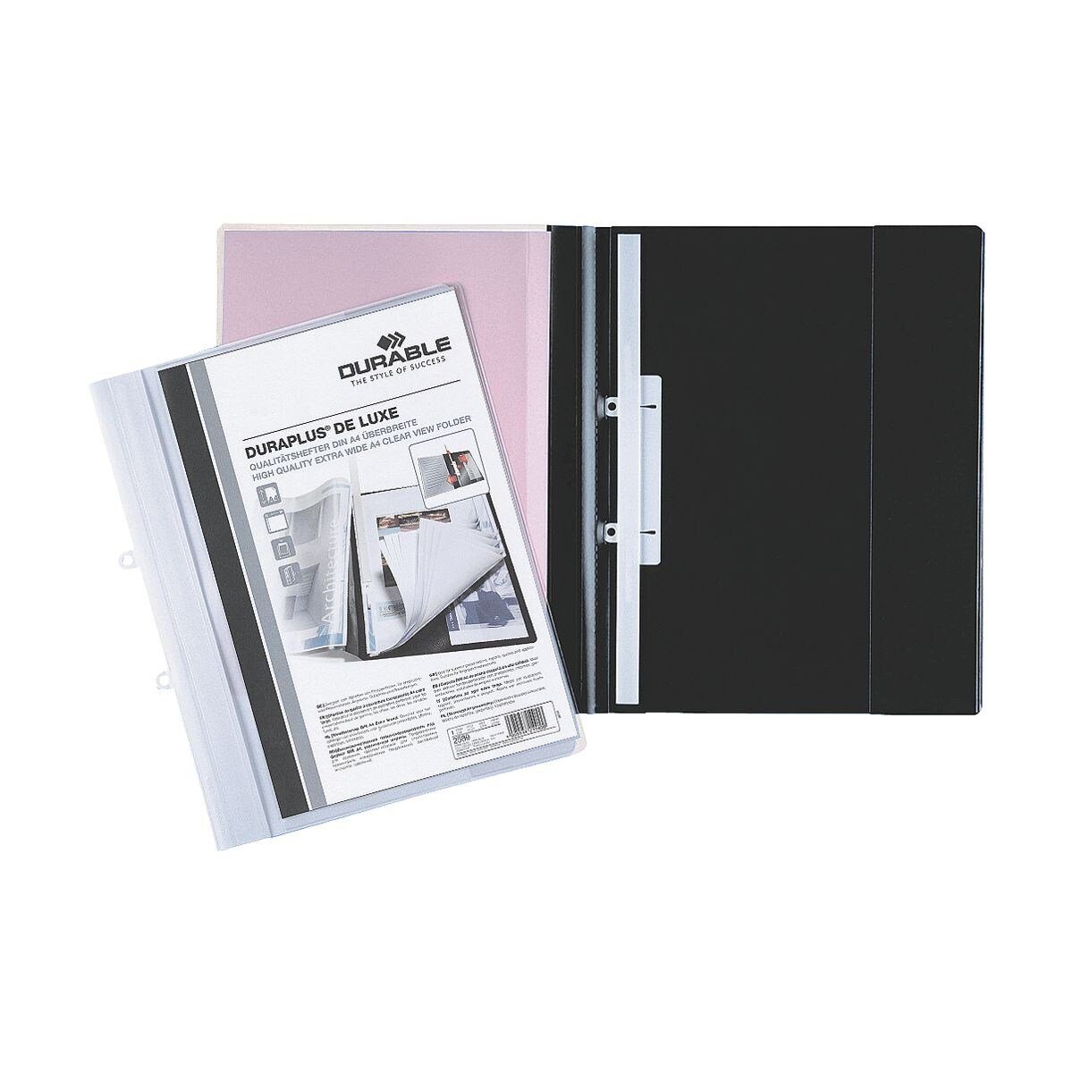 DURABLE Hefter Duraplus de Luxe, DIN A4+, überbreit, mit Innenseite