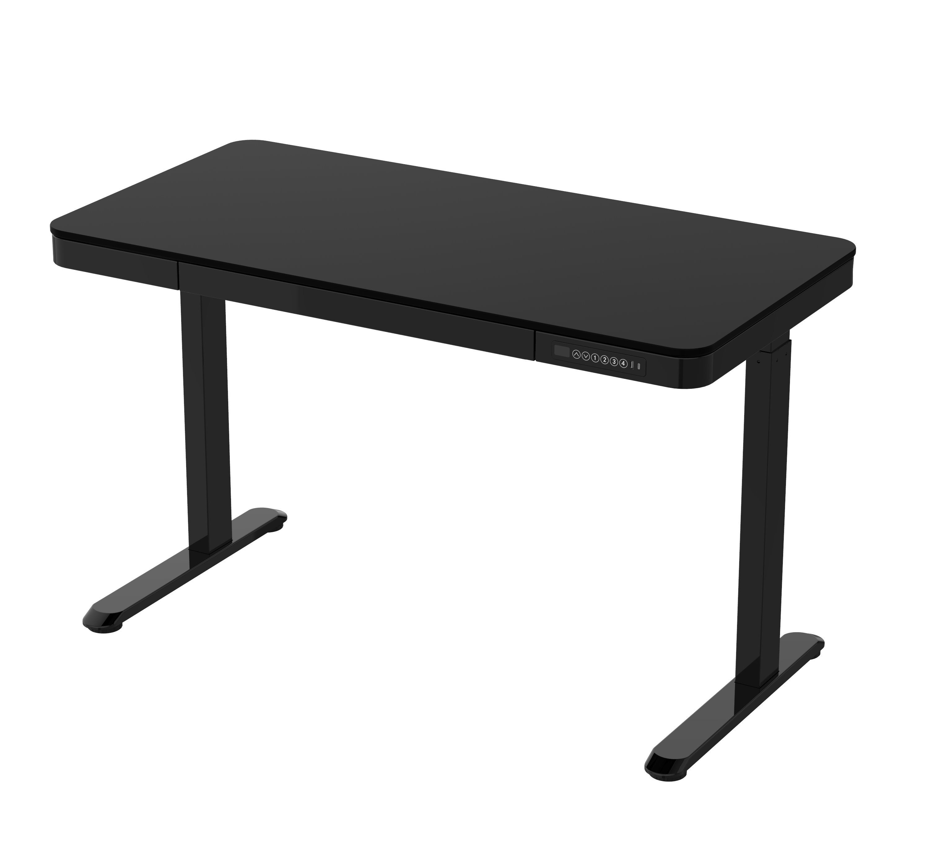 AGIl Schreibtisch »elektrisch höhenverstellbarer Schreibtisch - 120*60 cm  mit Schublade«, Schublade und USB / USB-C Schnittstelle