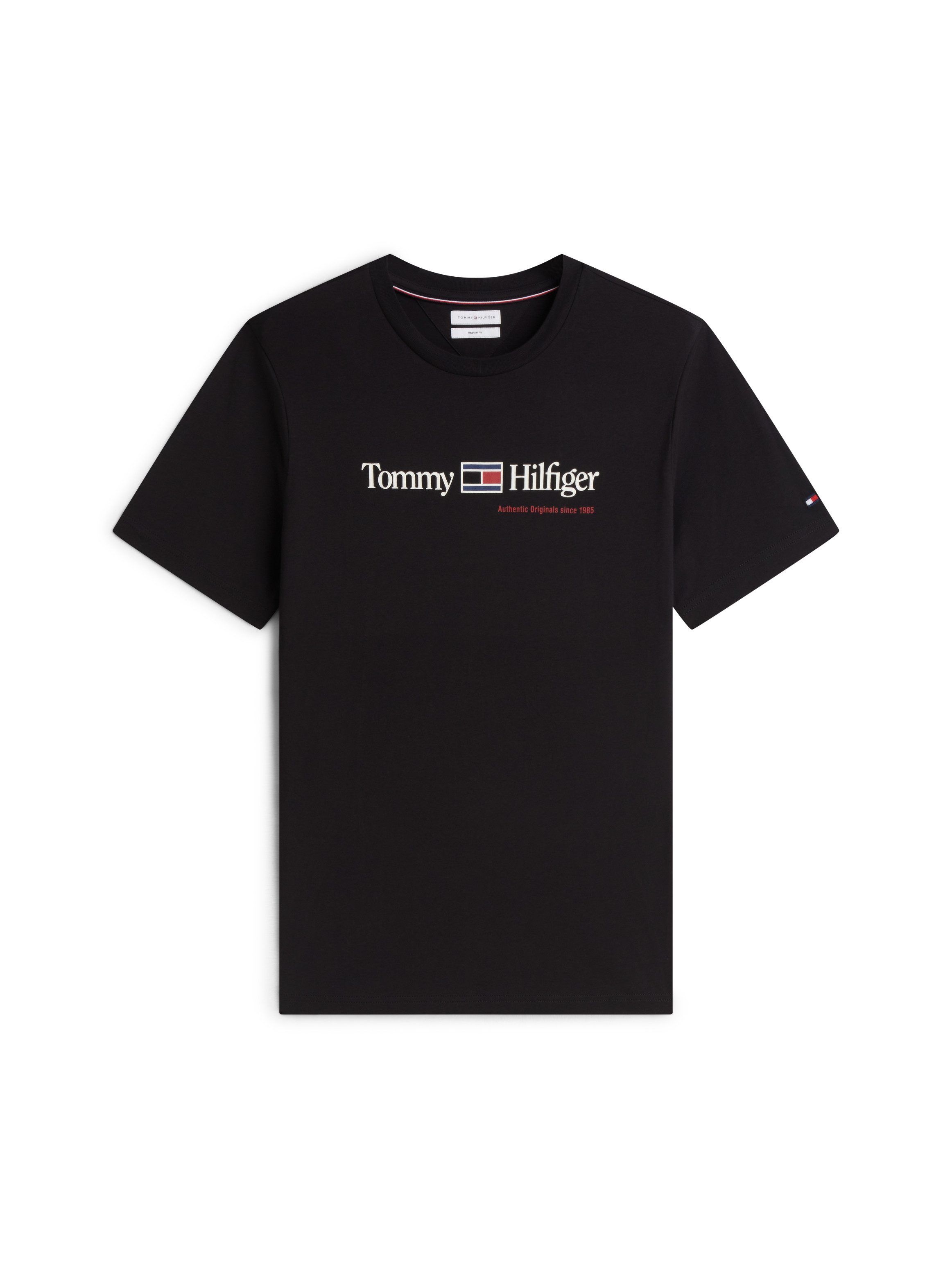 Tommy Hilfiger T-Shirt BRAND LOVE RWB GRAPHIC Auffälliger Frontprint mit Tommy Hilfiger Schriftzug, normale Passform – Bild 5 von 5